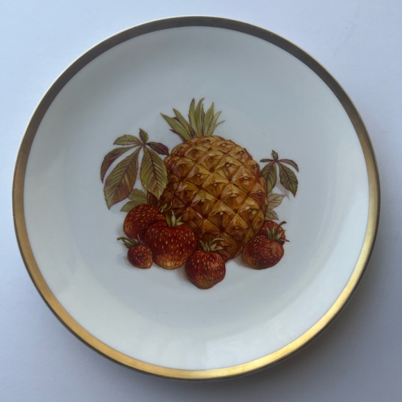 Bavaria Germany Golden Crown Lot of 2 E&R 1886 Harvest Fruit Orchard Plates - Picture 5 of 10